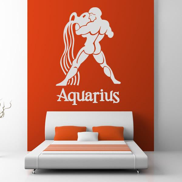 Aquarius Zodiac Star Sign Horoscope Wall Art Sticker | Apex Stickers