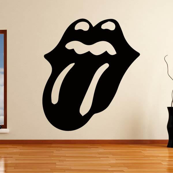 Rolling Stones Tongue Band Logo Wall Art Sticker | Apex Stickers