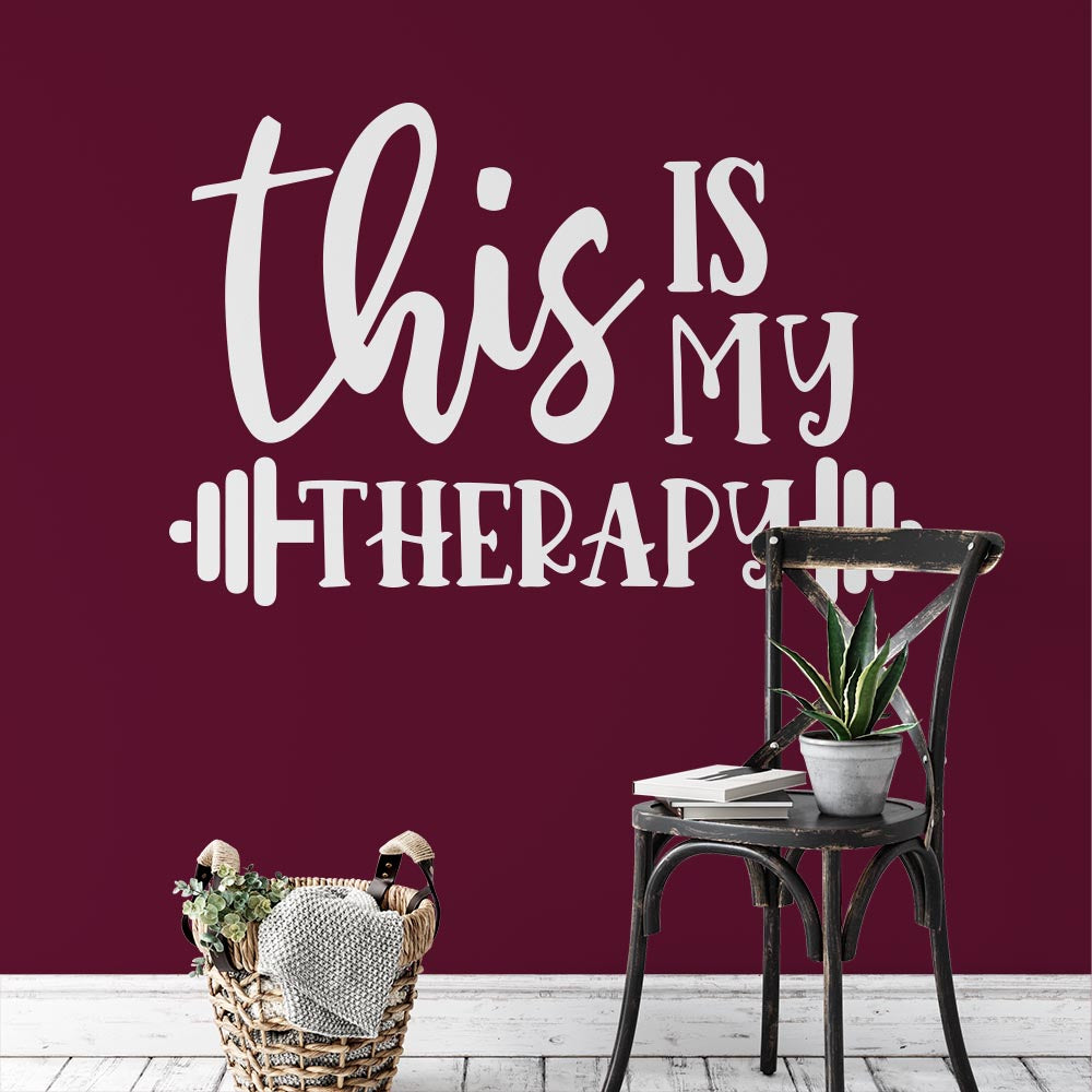 This Is My Therapy Wall Sticker | Apex Stickers
