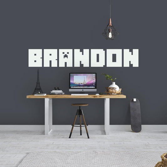 Minecraft Personalised Name Wall Sticker | Apex Stickers