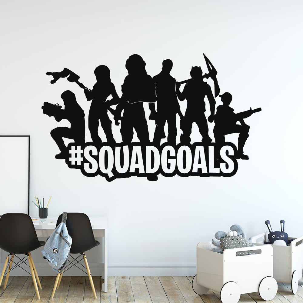 Fortnite Squad Goals Wall Sticker | Apex Stickers