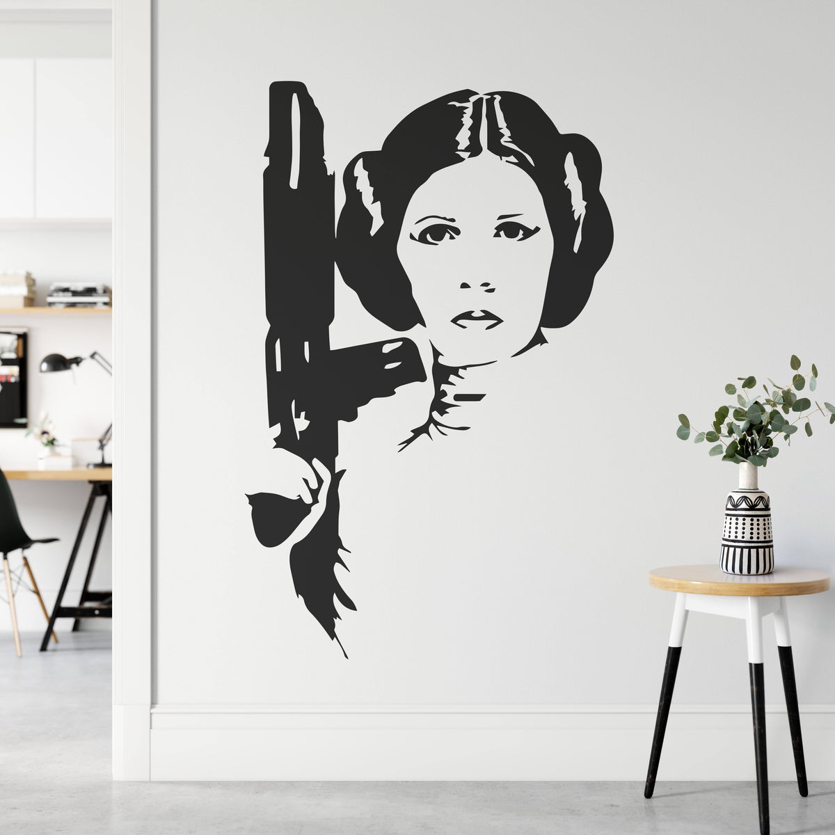 Star Wars Princess Leia Wall Sticker | Apex Stickers | Wandtattoos