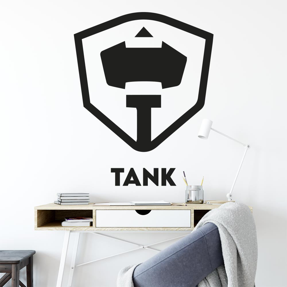 League of Legends Tank Icon Wall Sticker | Apex Stickers