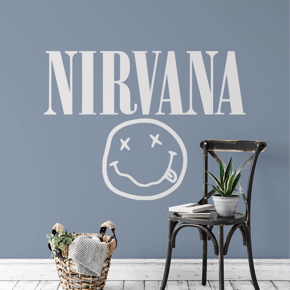 Nirvana Band Logo Wall Sticker | Apex Stickers