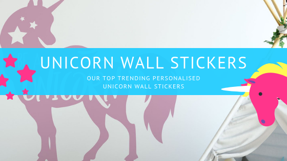 Buy Personalised Unicorn Wall Stickers UK | Apex Stickers