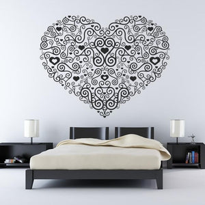 Decorative Heart Wall Art Sticker | Apex Stickers