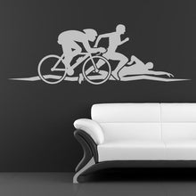 Load image into Gallery viewer, Athletics Triathlon Wall Art Sticker | Apex Stickers
