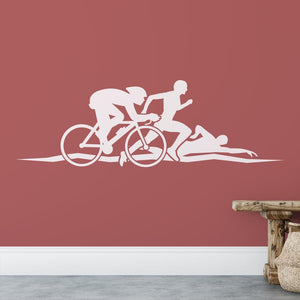 Athletics Triathlon Wall Art Sticker | Apex Stickers
