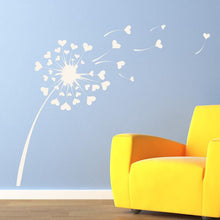 Load image into Gallery viewer, Dandelion Love Hearts Wall Art Sticker | Apex Stickers
