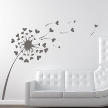 Load image into Gallery viewer, Dandelion Love Hearts Wall Art Sticker | Apex Stickers
