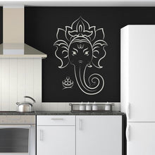Load image into Gallery viewer, Ganesha Elephant Head Wall Art Sticker | Apex Stickers
