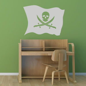 Pirate Flag Jolly Roger Wall Art Sticker | Apex Stickers
