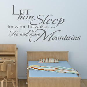 Let Him Sleep Wall Art Sticker | Apex Stickers