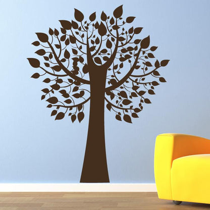 Tree with Leaves Wall Art Sticker | Apex Stickers