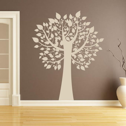 Tree with Leaves Wall Art Sticker | Apex Stickers