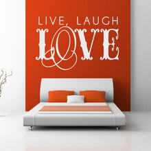 Load image into Gallery viewer, Live laugh love Wall Art Sticker | Apex Stickers
