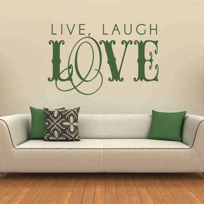 Live laugh love Wall Art Sticker | Apex Stickers