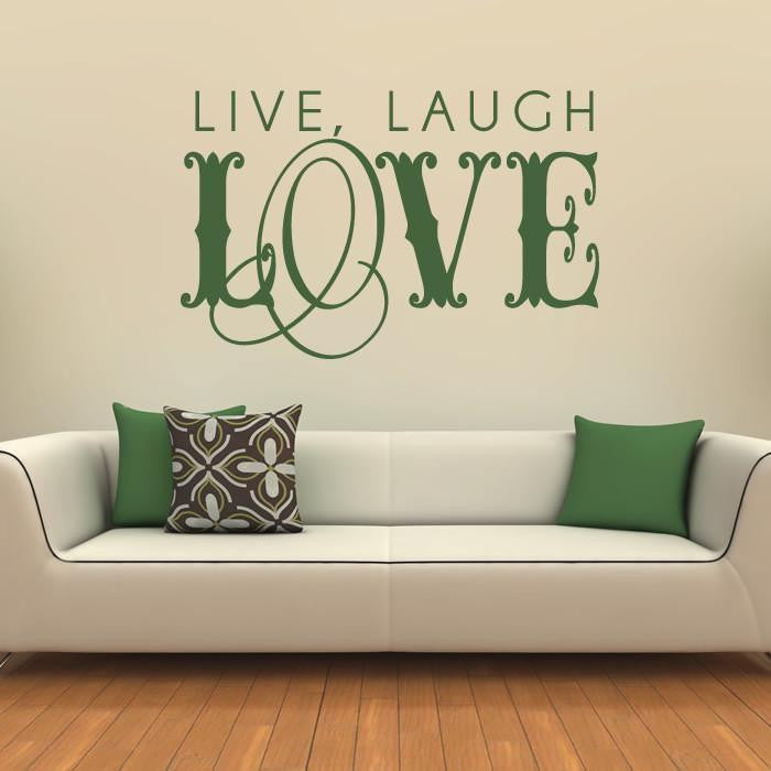 Live laugh love Wall Art Sticker | Apex Stickers