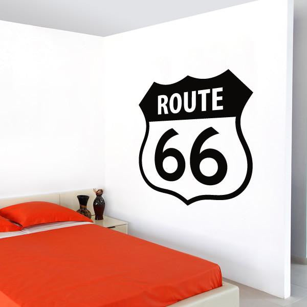 Route 66 Sign Wall Art Sticker | Apex Stickers