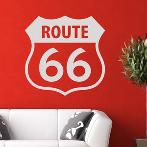 Route 66 Sign Wall Art Sticker | Apex Stickers
