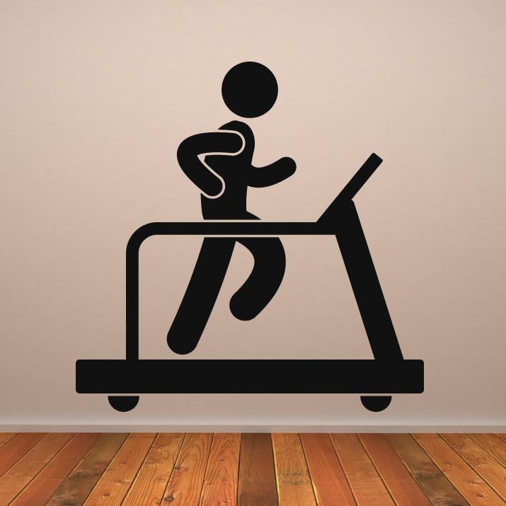 Treadmill Gym Runner Wall Art Sticker | Apex Stickers