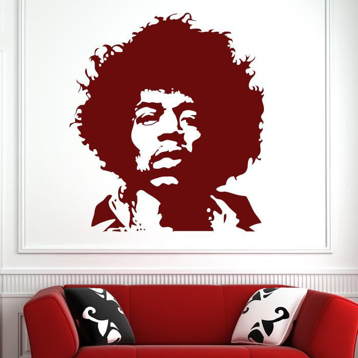 Jimi Hendrix Wall Art Sticker | Apex Stickers