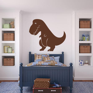 Kids Cartoon T-Rex Dinosaur Wall Art Sticker | Apex Stickers
