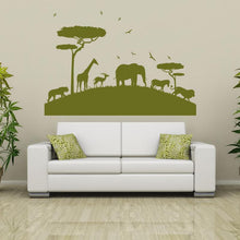 Load image into Gallery viewer, African Animals Safari Wall Art Sticker | Apex Stickers
