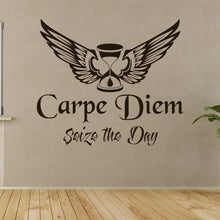 Load image into Gallery viewer, Carpe Diem Seize the Day Wall Art Sticker | Apex Stickers
