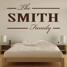 Load image into Gallery viewer, Personalised Family Surname Wall Art Sticker | Apex Stickers
