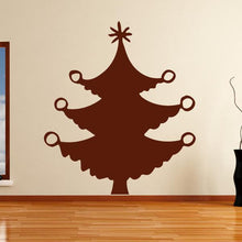 Load image into Gallery viewer, Christmas Tree with Baubles Wall Art Sticker | Apex Stickers
