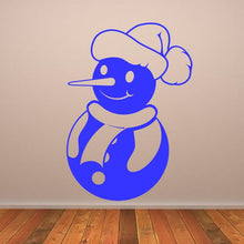 Load image into Gallery viewer, Christmas Snowman Wall Art Sticker | Apex Stickers
