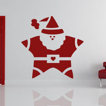 Load image into Gallery viewer, Santa Claus Father Christmas Star Wall Art Sticker | Apex Stickers
