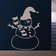 Load image into Gallery viewer, Christmas Snowman Wall Art Sticker | Apex Stickers
