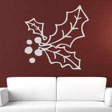 Load image into Gallery viewer, Christmas Holly and Berries Wall Art Sticker | Apex Stickers
