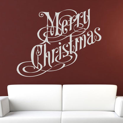 Merry Christmas Quote Wall Art Sticker | Apex Stickers