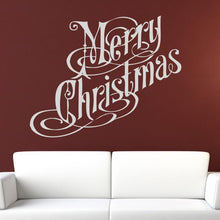 Load image into Gallery viewer, Merry Christmas Quote Wall Art Sticker | Apex Stickers
