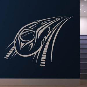 Speeding Intercity Train Wall Art Sticker | Apex Stickers