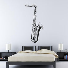 Load image into Gallery viewer, Saxophone Jazz Sax Musical Instrument Wall Art Sticker | Apex Stickers
