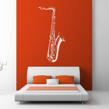 Load image into Gallery viewer, Saxophone Jazz Sax Musical Instrument Wall Art Sticker | Apex Stickers
