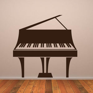 Grand Piano Musical Instrument Wall Art Sticker | Apex Stickers