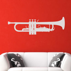 Trumpet Musical Instrument Wall Art Sticker | Apex Stickers