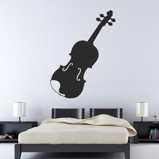 Violin Viola Fiddle Musical Instrument Wall Art Sticker | Apex Stickers