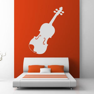 Violin Viola Fiddle Musical Instrument Wall Art Sticker | Apex Stickers