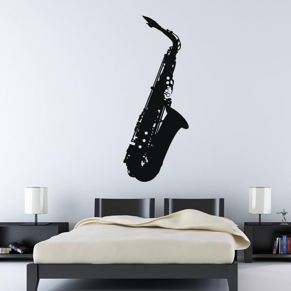 Saxophone Jazz Sax Musical Instrument Wall Art Sticker | Apex Stickers