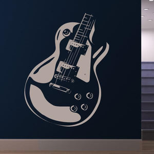 Les Paul Electric Guitar Musical Instrument Wall Art Sticker | Apex Stickers