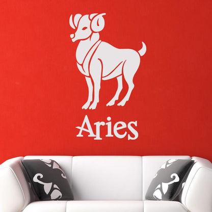 Aries Zodiac Star Sign Horoscope Wall Art Sticker | Apex Stickers