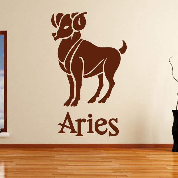 Aries Zodiac Star Sign Horoscope Wall Art Sticker | Apex Stickers
