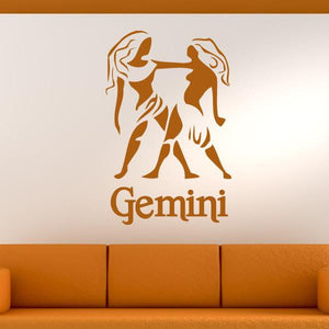 Gemini Zodiac Star Sign Horoscope Wall Art Sticker | Apex Stickers