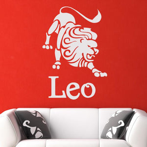 Leo Zodiac Star Sign Horoscope Wall Art Sticker | Apex Stickers